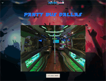 Tablet Screenshot of dallaspartybuses.com
